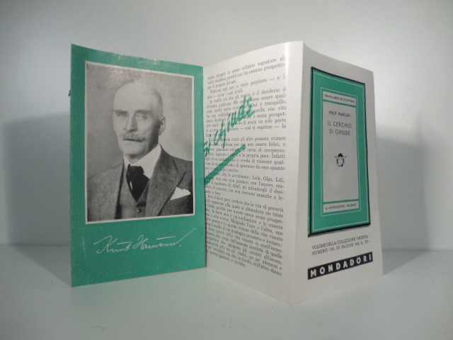 Knut Hamsun. Il cerchio si chiude. Mondadori. (Pubblicità editoriale per volume della collezione Medusa)